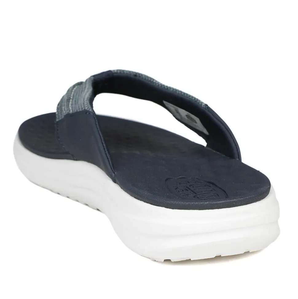 HeyDude Finn Flip Braided Flip Flops - Navy