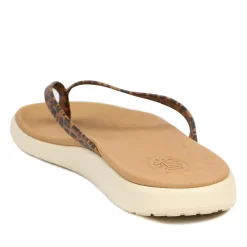 HeyDude Flat Toe Post Flip Flops - Leopard