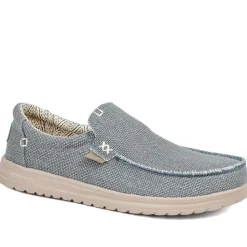 HeyDude Mikka Braided Textile Loafers - Navy