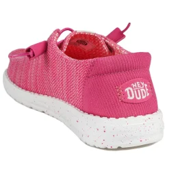HeyDude Wendy Stretch Sox Shoes - Fuschia
