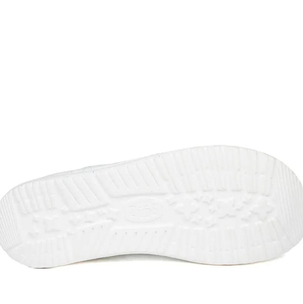 HeyDude Wendy Stretch Speckle Shoes - White Multi