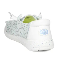 HeyDude Wendy Stretch Speckle Shoes - White Multi