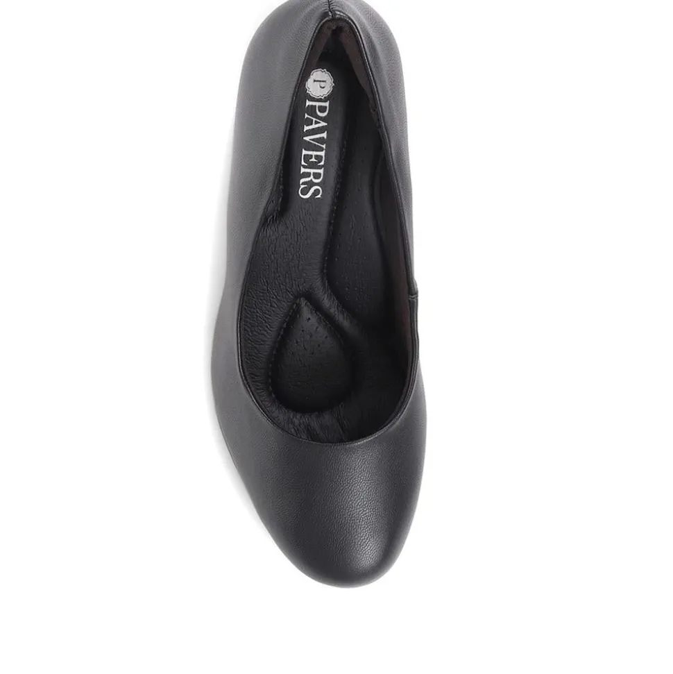 High Heel Court Shoes - Black