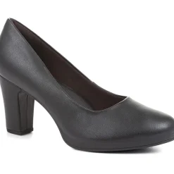 High Heel Court Shoes - Black