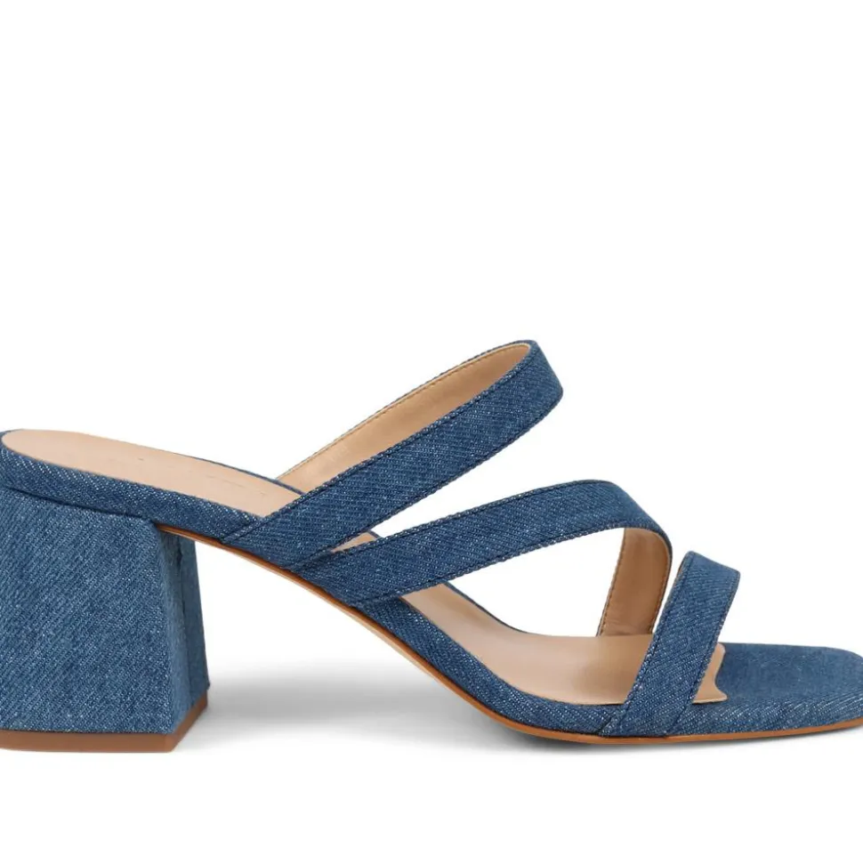 Honour Heeled Sandals - Denim