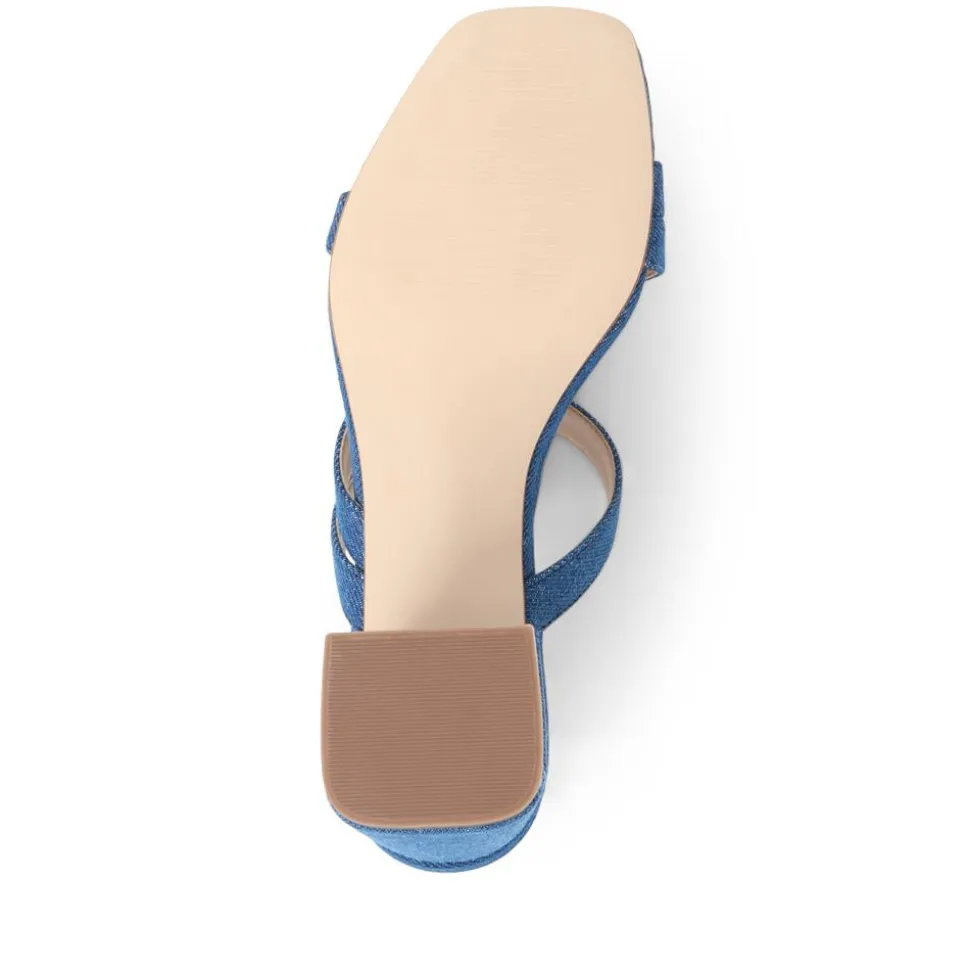 Honour Heeled Sandals - Denim