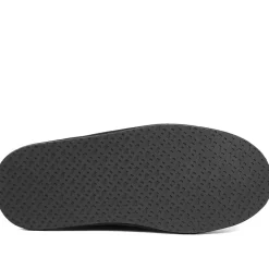 Hugo Boss Microfibre Slippers With Rubber Sole - Black