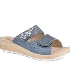 Inblu Dual Adjustable Fasten Strap Sandals - Blue