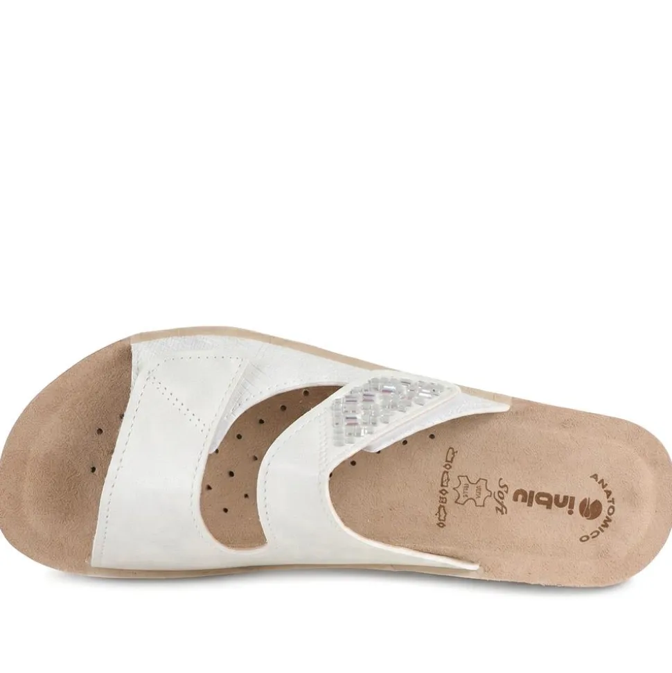 Inblu Dual Adjustable Fasten Strap Sandals - White