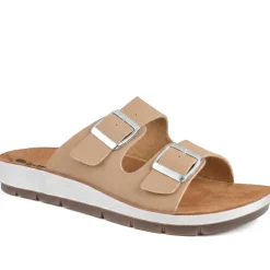 Inblu Dual Touch Fasten Strap Sandals - Brown