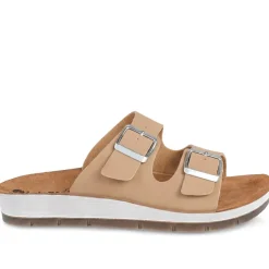 Inblu Dual Touch Fasten Strap Sandals - Brown