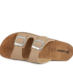 Inblu Dual Touch Fasten Strap Sandals - Brown