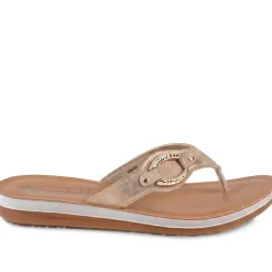 Inblu Embellished Toe Post Sandals - Bronze