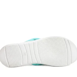 Inblu Lightweight Rubber Toe Post Sandals - Aqua