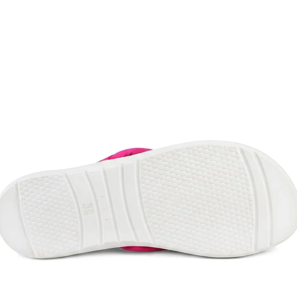 Inblu Lightweight Rubber Toe Post Sandals - Fuschia