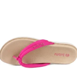 Inblu Lightweight Rubber Toe Post Sandals - Fuschia