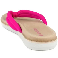 Inblu Lightweight Rubber Toe Post Sandals - Fuschia