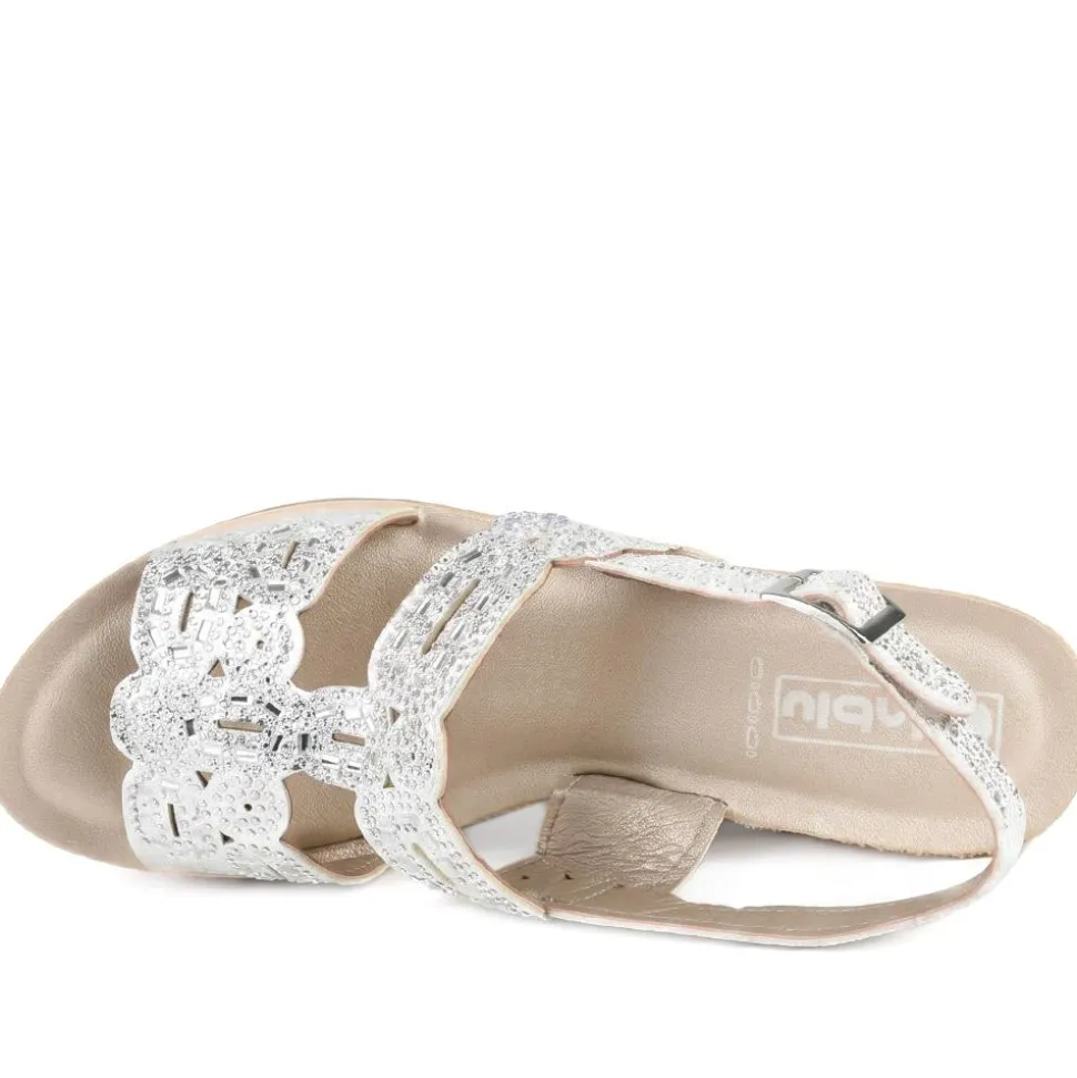 Inblu Wedge Heel Slingback Sandals - White