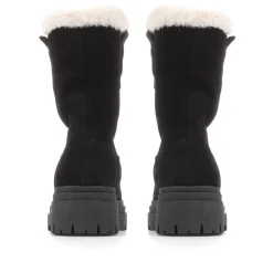 Isabetta Chunky Suede Boots - Black