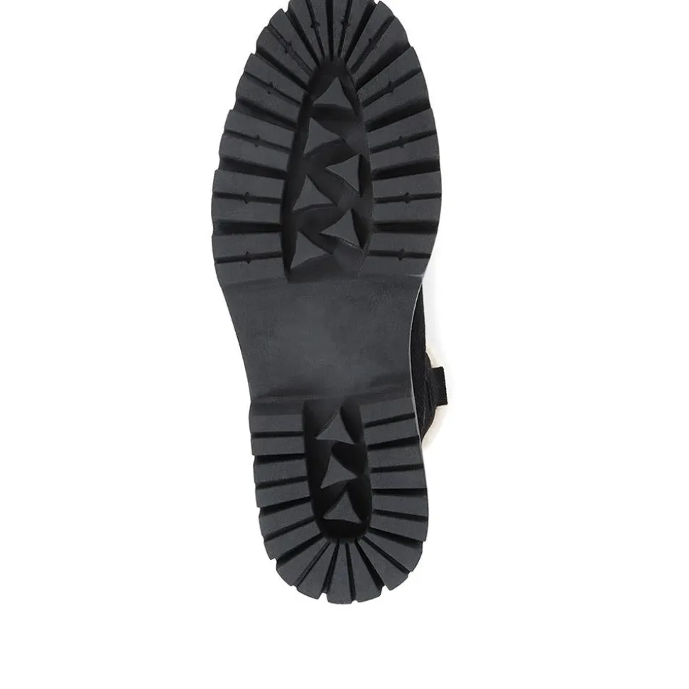 Isabetta Chunky Suede Boots - Black