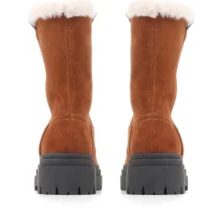 Isabetta Chunky Suede Boots - Tan