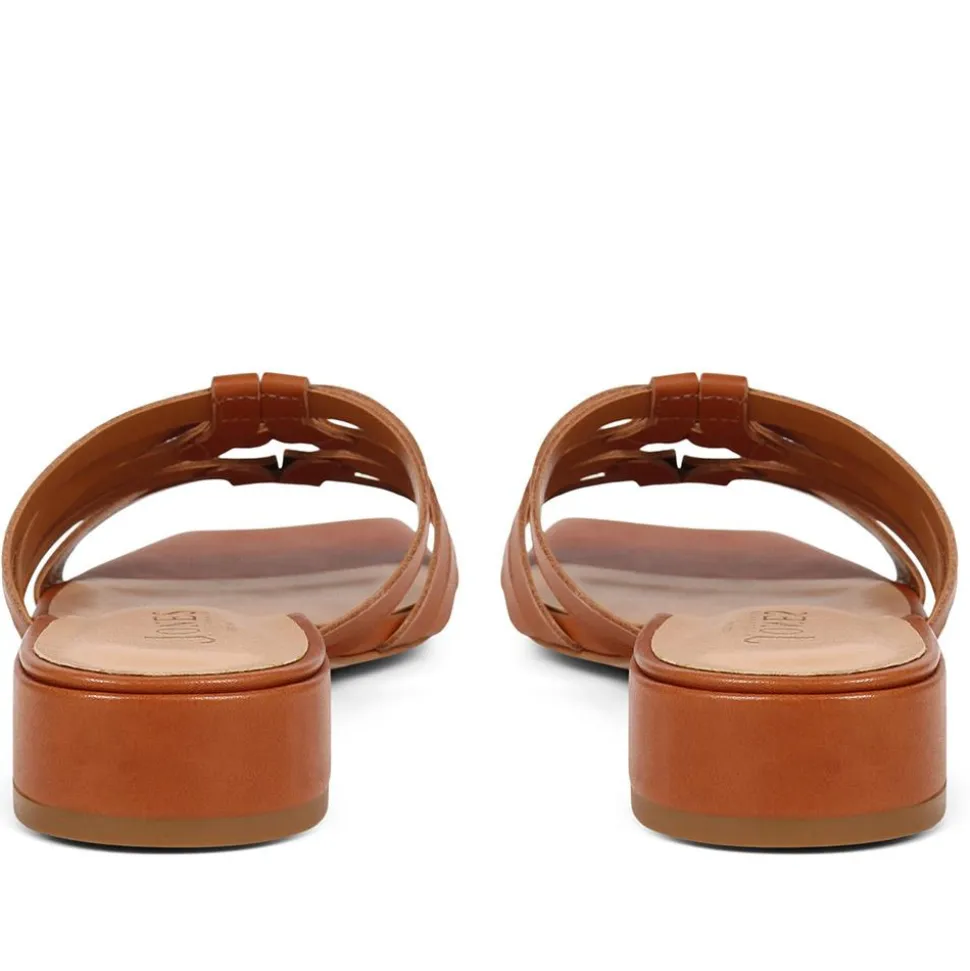 Izabella Mule Sandals - Tan
