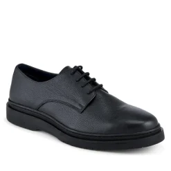 Jameson All-Leather Smart Lace Up Shoes - Black Grain