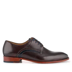 Jammer Smart Leather Lace-Up Shoes - Dark Brown