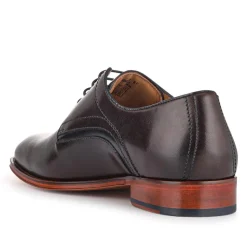 Jammer Smart Leather Lace-Up Shoes - Dark Brown