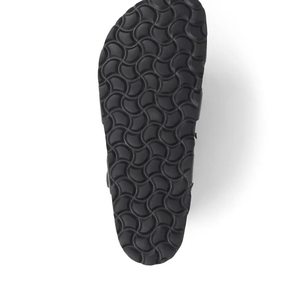 Jean Leather Sandals - Black