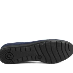 Jewel Detail Slip On Comfort Pumps - Navy