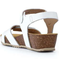 Joanie Leather Sandals - White
