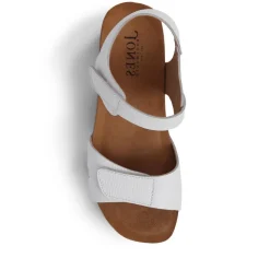 Joanie Leather Sandals - White