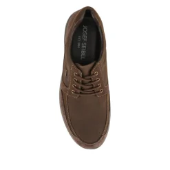 Josef Seibel Chunky Leather Water-Resistant Shoes - Dark Brown