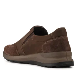 Josef Seibel Leather Water Resistant Slip On Shoes - Dark Brown