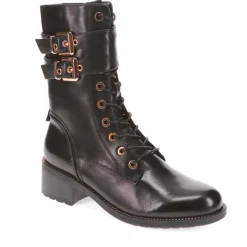 Kaffir Leather Ankle Boots - Black
