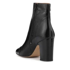 Kamari Leather Zip-Up Ankle Boots - Black Patent