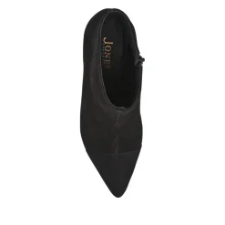 Kamryn Leather Stiletto-Heeled Ankle Boots - Black Nubuck