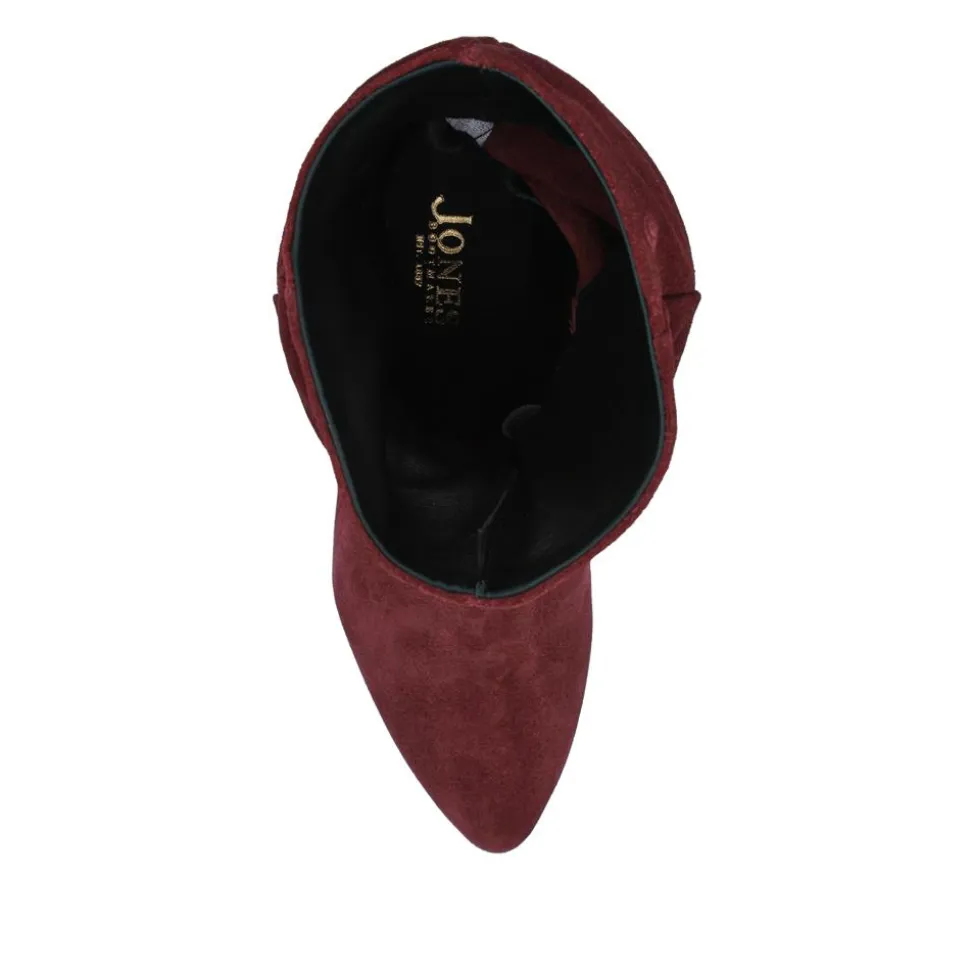 Kathryn Slouch Leather Ankle Boots - Burgundy