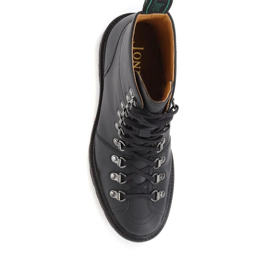 Katia Leather Hiker Boots - Black