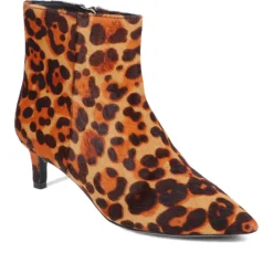 Kezia Stiletto-Heeled Ankle Boots - Leopard