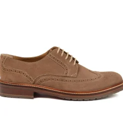 Kingsbay Men's Leather Brogues - Taupe