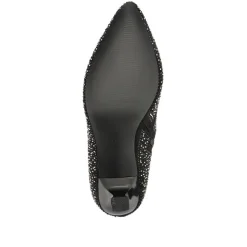 Kitten-Heeled Ankle Boots - Black