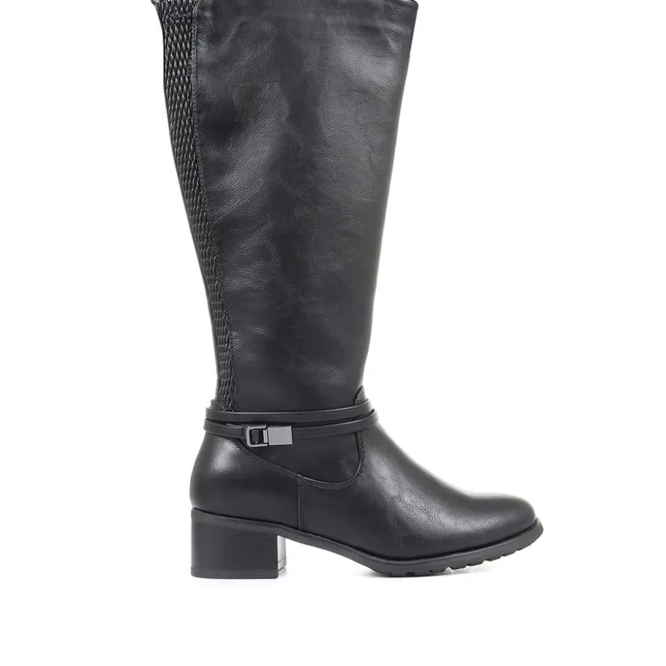 Knee High Boot - Black
