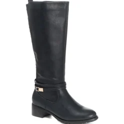 Knee High Boot - Navy