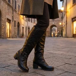 Knee-High Boots - Black