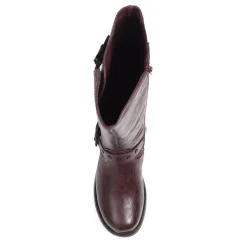 Knee-High Boots - Burgundy