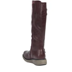 Knee-High Boots - Burgundy