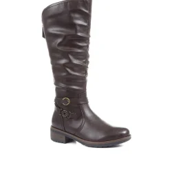 Knee High Boots - Dark Brown