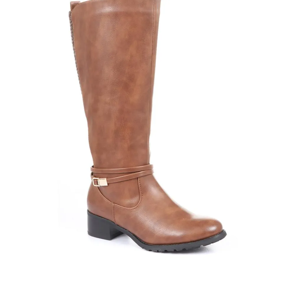 Knee High Boot - Tan